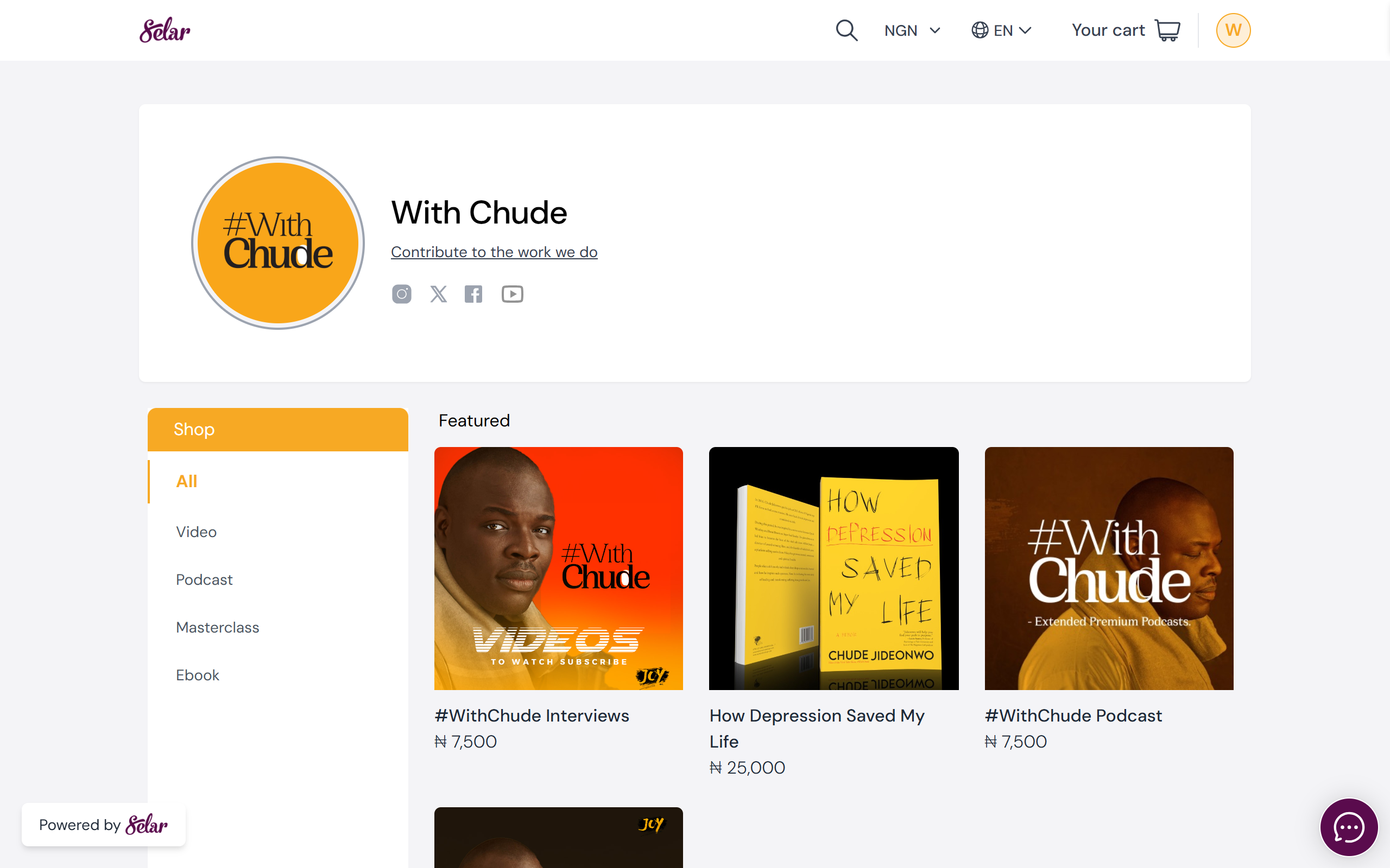 Chude Jideonwo Presents project screenshot 1: Showcasing the user interface and design