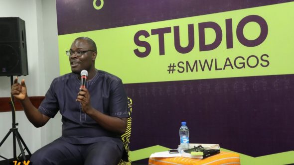 Chude Jideonwo speaks on finding happiness amidst chaos at the 2019 Social Media Week Lagos