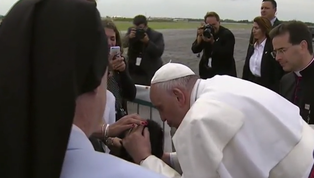 The world saw Pope Francis bless a boy with cerebral palsy. Here’s what we didn’t see.