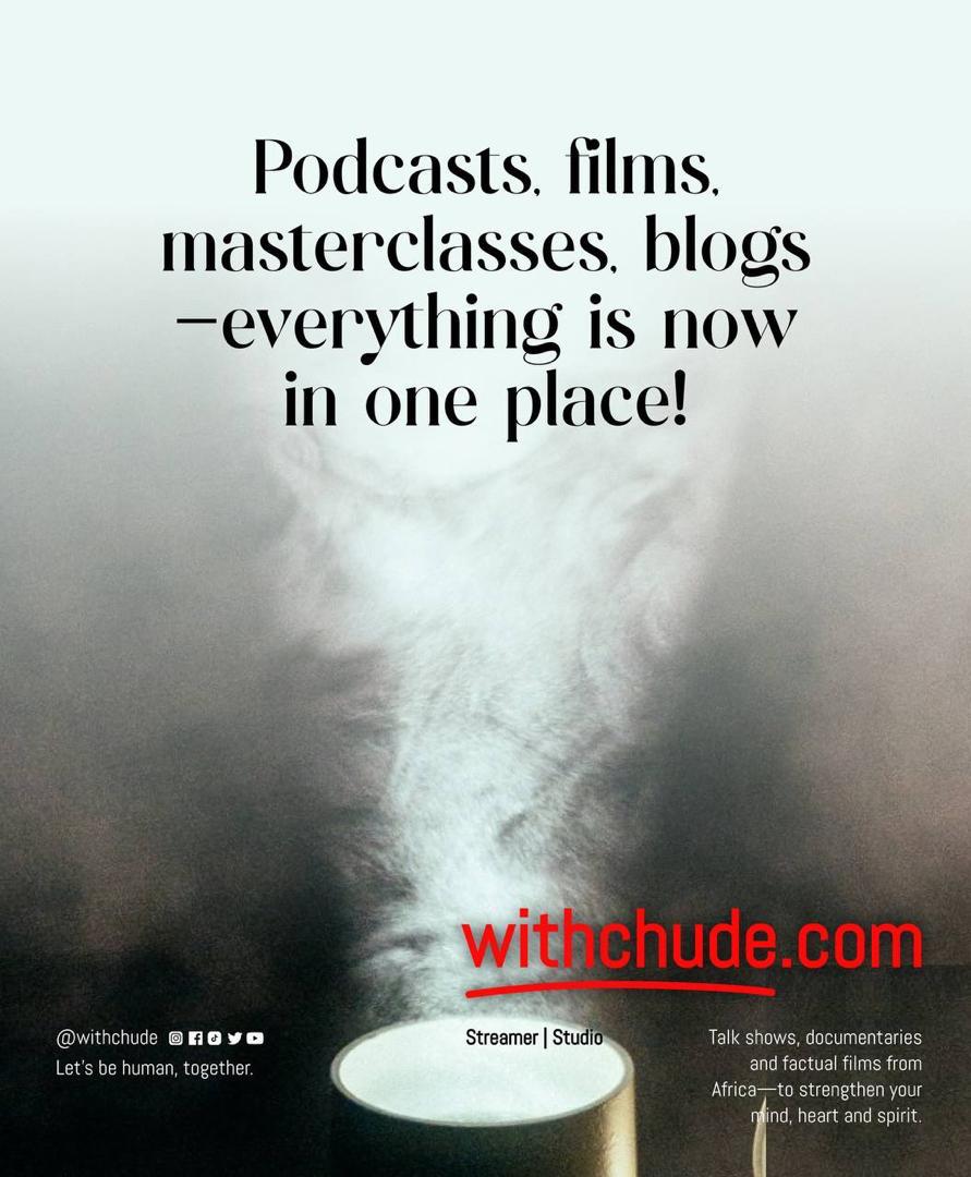 Chude Jideonwo announces the launch of withchude.com in August… “Africa’s streaming platform to strengthen mental, emotional and spiritual health.