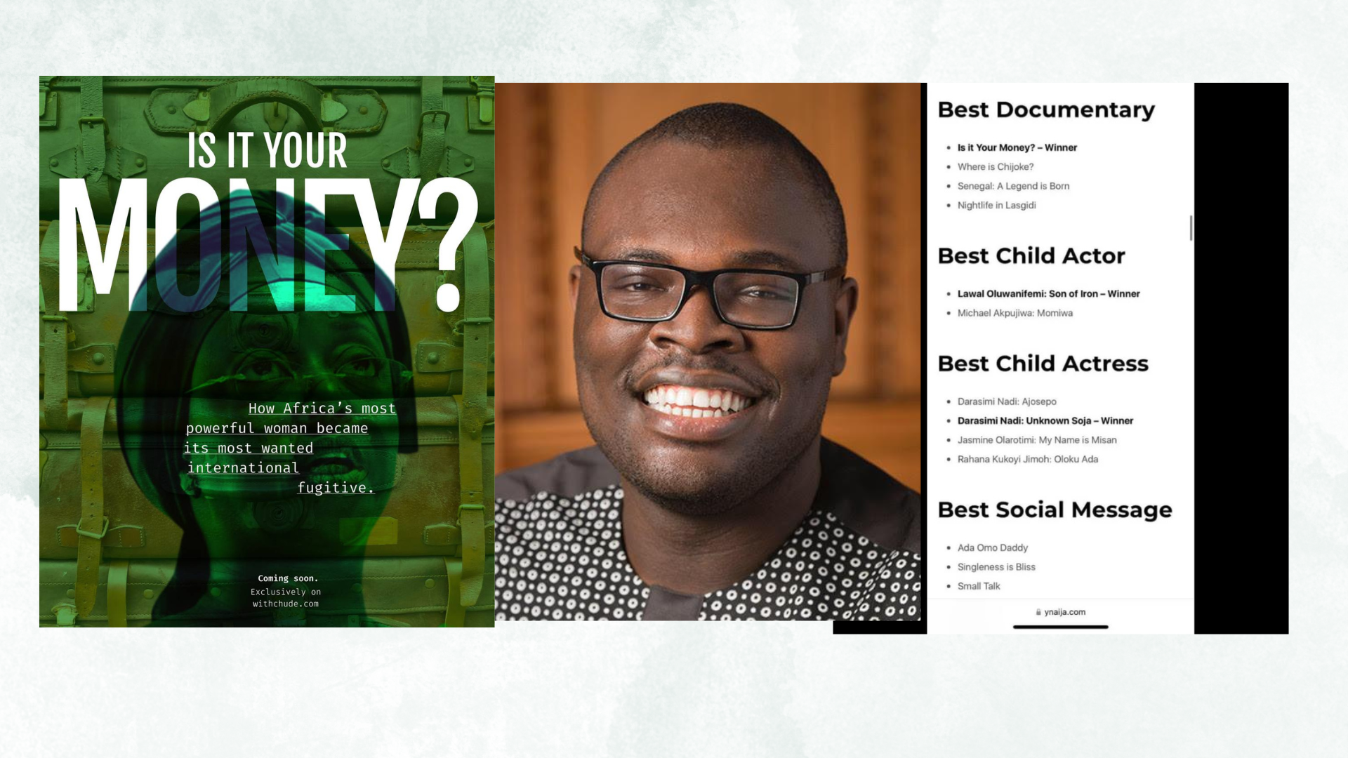 After a record two nominations, Chude Jideonwo’s film ‘Is it your money?’ wins Best Documentary prize at BON