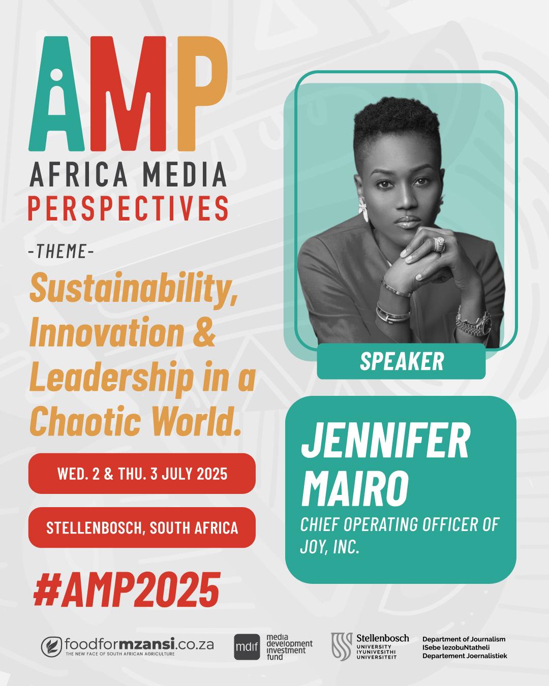 Meet Jennifer Mairo at AMP (Africa Media Perspectives)