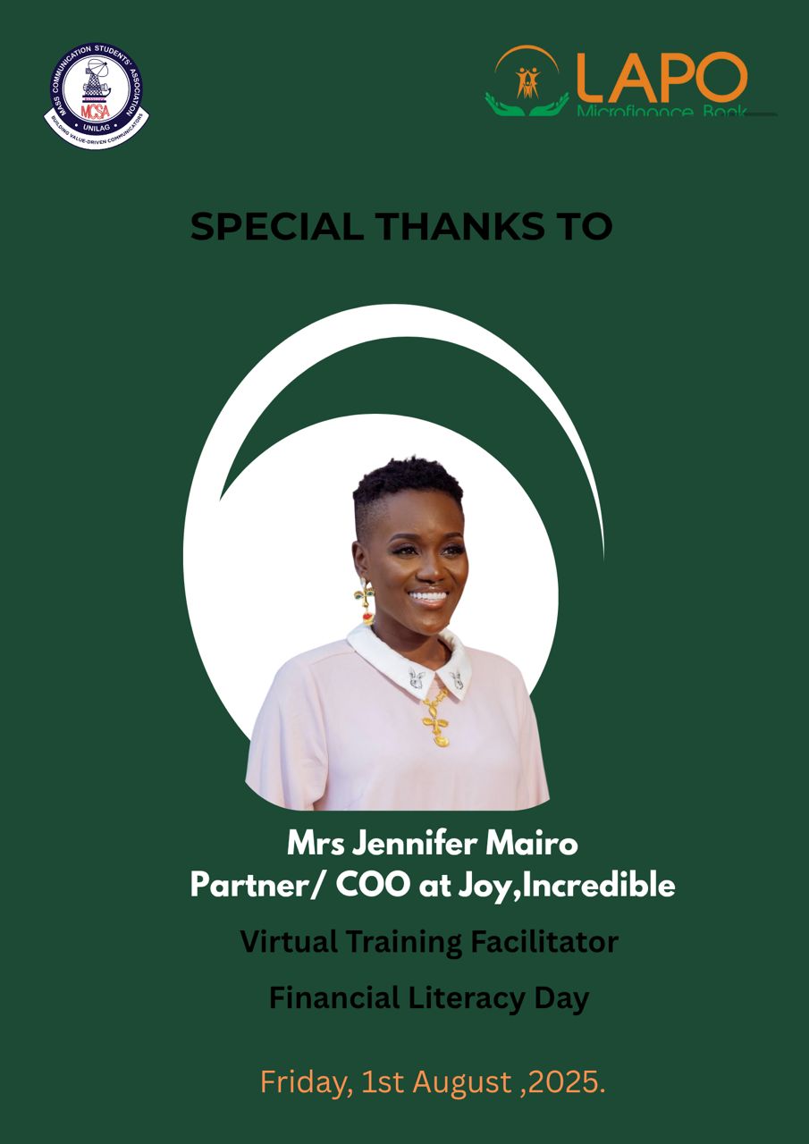 Jennifer Mairo Leads Virtual Training on The Art of the Pitch Ahead of  UNILAG MCSA Media Week