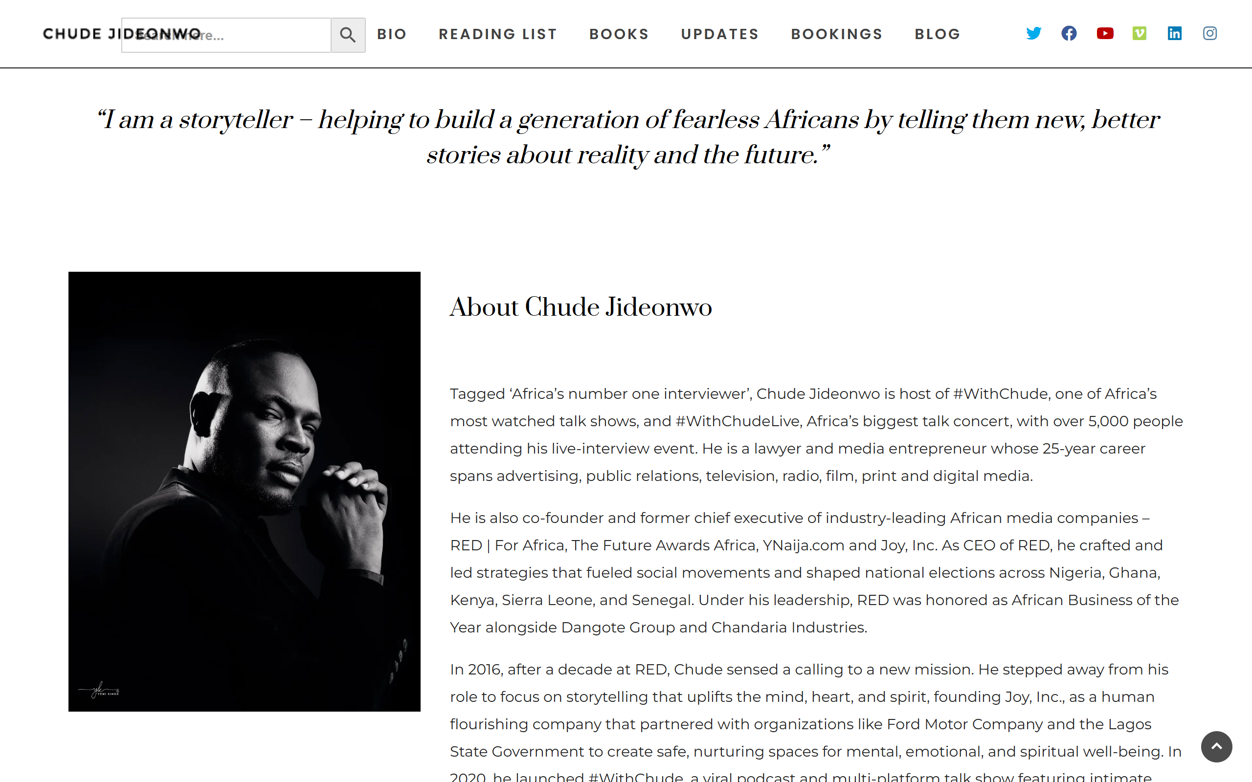 Chude Jideonwo Presents